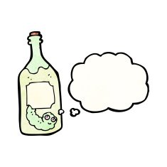 cartoon tequila bottle with worm N3