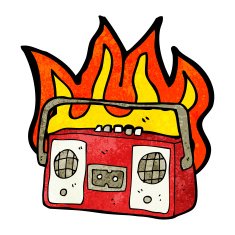 cartoon retro radio N14