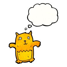 funny cartoon cat N273