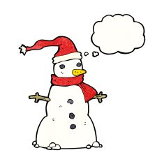 Cartoon Snowman N117