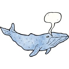 Cartoon Whale N137