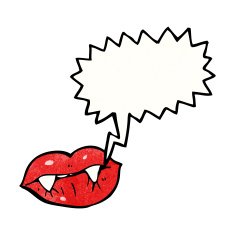 sexy vampire cartoon lips N6