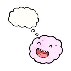 cartoon cloud with face N10