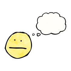 cartoon thinking face symbol N3