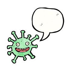 funny cartoon germ N10