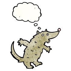 surprised wolf cartoon N2