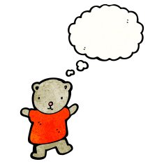 cartoon teddy bear N509