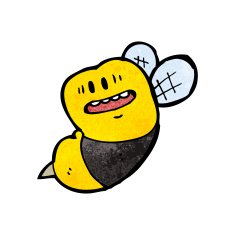 cartoon happy bee N29