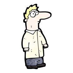 cartoon big nose man N3