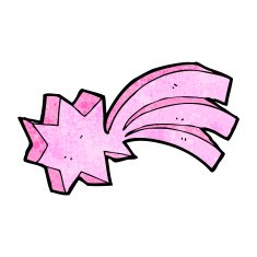 shooting star cartoon element N3
