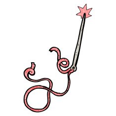 needle and thread cartoon N8