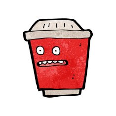 take out coffee cartoon character N2