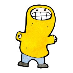 cartoon boy in hooded top N41