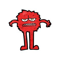 cartoon funny monster N13
