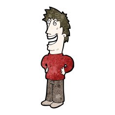 cartoon laughing man N52