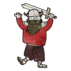 cartoon medieval raider N3