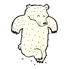 Dancing Polar Bear Cartoon N3