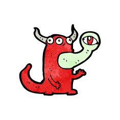 cartoon gross monster N19