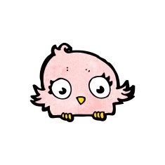 cartoon little bird N41