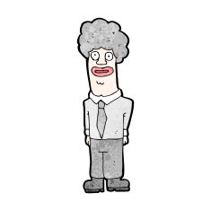cartoon boring office guy N2