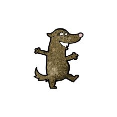 cartoon little dog N162