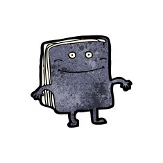 cartoon old book character N3