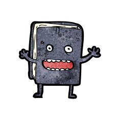cartoon old book character N4