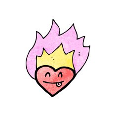 funny cartoon heart N13