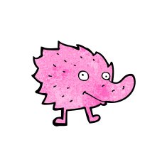 cartoon funny little monster N28