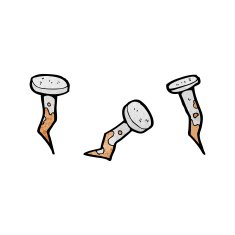 cartoon rusty nails N2