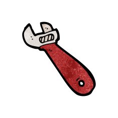 cartoon adjustable spanner N33