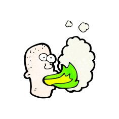 fire breathing head cartoon N2