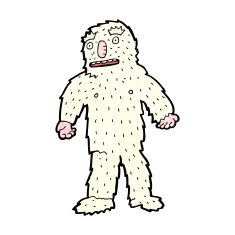 cartoon yeti monster N6