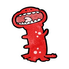 cartoon crazy alien N20