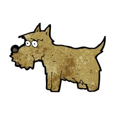 cartoon little dog N164