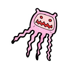 Cartoon Jellyfish N129