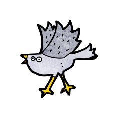 Cartoon Bird N571
