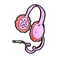 cartoon earphones N7