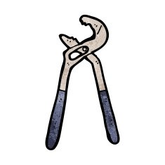 cartoon adjustable spanner N34