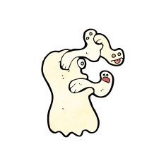 Spooky Cartoon Ghost N20