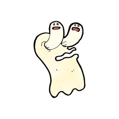 Spooky Cartoon Ghost N24