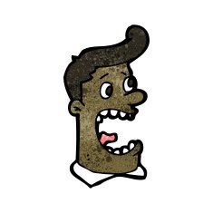 cartoon screaming man N31