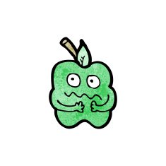 Cartoon Apple N206
