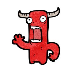 cartoon little devil N172
