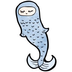 Funny cartoon fish N20