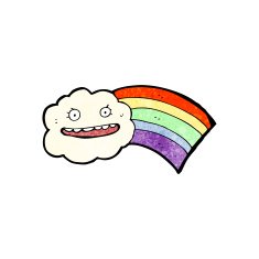 cloud and rainbow cartoon N3