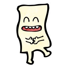 paper sheet cartoon character N10