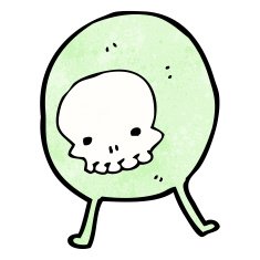 weird alien monster cartoon N7