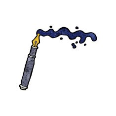 cartoon messy fountain pen N6