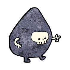 cartoon spooky monster N23